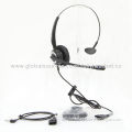 Monarual Call Center Headset With Hi-Fi Audio Quality, Stylish Plastic Mic Arm, Crystal-clear Voice